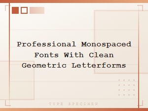 The Clean Geometry of Professional Monospaced Fonts
