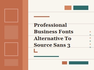 Modern Alternatives to Source Sans Pro for Business